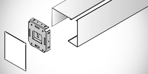 Window Shade Parts - Ceiling / Wall Headbox